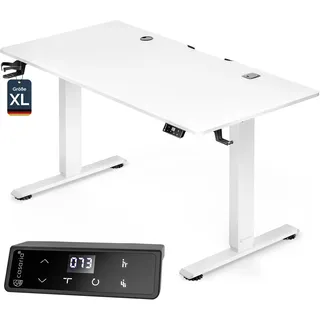 Höhenverstellbarer Schreibtisch Weiß 160x75x72-117cm