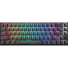 Ducky Mecha Pro SF Gaming Tastatur, Cherry MX-Silent-Red (DE, Kabelgebunden), Tastatur, Schwarz