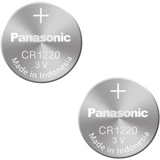 Panasonic CR1220 Lithium-Knopfzelle (3V, Blisterverpackung) 2 Stück