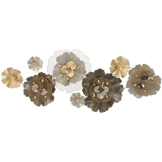 Wanddeko , Grau, Weiß, Goldfarben , Metall , 149.2x61x8.90 cm , Bilder & Rahmen, Wanddeko