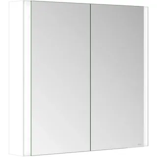 KEUCO SOMARIS Spiegelschrank Wandvorbau 2-türig, 800mm, 14502512100, Farbe: Weiß Matt