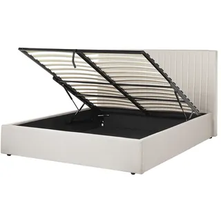 Beliani Polsterbett 160 x 200 cm Beige