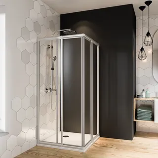 Breuer Fara 4 Duschtür rechts 90 x 185 cm silber Klarglas