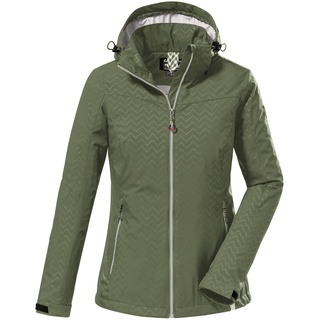 KILLTEC Damen Softshelljacke mit abzippbarer Kapuze KOS 176 WMN SFTSHLL JCKT, oliv, 36, 38390-000