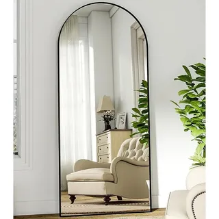 maxen Bogen Ganzkörperspiegel 181 x 63 cm Schwarz