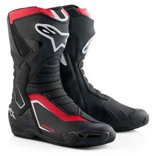 Stiefel SMX-6 V3 HONDA Kollektion, ALPINESTARS (schwarz/rot/weiß, Größe 48)