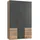 Drehtürenschrank Level by fresh to go 150 x 236 x 58 cm Grau