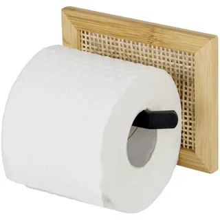 Wenko Toilettenpapierhalter Allegre, aus Bambus und Rattan,