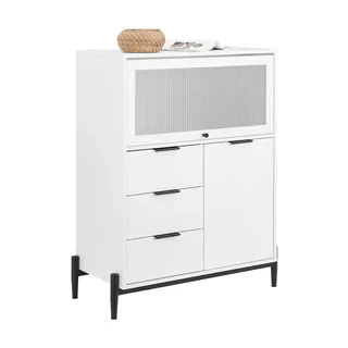 SoBuy Sideboard 86 x 108 x 40 cm Weiß