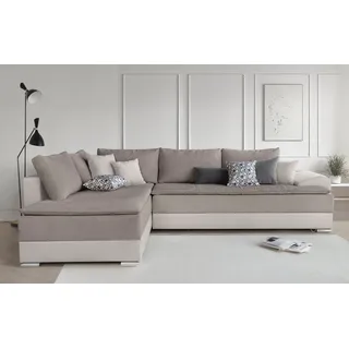 INOSIGN Ecksofa Night & Day L-Form mit Dauer-Schlaffunktion mit Armlehne«, mit Boxspring-Bettfunktion 180x200 cm und Bettkasten, Dauerschläfer!