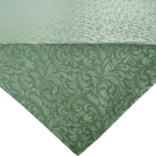 Erwin Müller Tischwäsche, Mitteldecke, Tischdecke Uni, Serie Hamm Salbei Größe 80x80 cm - mit hochwertigem Kuvertsaum und Fleckschutz ausgerüstet