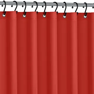 Schimmelfreier, wasserdichter Duschvorhang, Vinyl, silberfarben, Rot