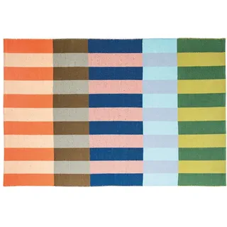 Kelimteppich Blocks mehrfarbig, Designer Remember, 1.5x140 cm