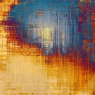 Homemania Teppich Trend Spots, Bedruckt, abstrakt, Heimdekoration, rutschfest, für Wohnzimmer, Schlafzimmer, Mehrfarbig, aus Polyester, Baumwolle, 100 x 200 cm