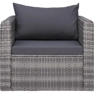 VidaXL 44161, Terrasse, Gepolsterter Sitz, Polyester, Grau, 800 mm, 720 mm - Grau