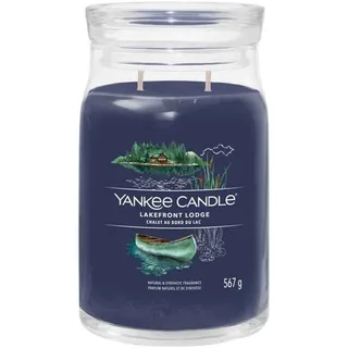 Yankee Candle Lakefront Lodge Duftkerze 567 g blau