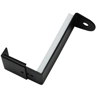 GARDINIA Adapter für Spannvitragen, Für Spannstangen mit Ø 9 mm, Verstellbar von 20-28 mm, Montage ohne Bohren auf dem Fensterflügel, Metall, Schwarz-matt, 2 Stück