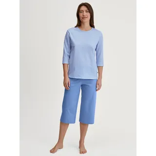 CALIDA Lovely Nights", 3/4-Pyjama Damen, 100% Baumwolle, hautfreundlich, weich, pflegeleicht