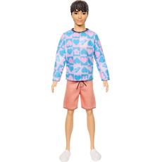 Bild von Barbie Fashionistas Ken mit blauem und pinkem Sweate (HRH24)