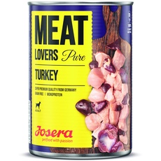 Bild Meat Lovers Pure Turkey | Nassfutter für Hunde | hoher Fleischanteil | getreidefrei | leckere Pute, saftige Brühe und Mineralstoffe | Alleinfuttermittel | 6 x 800 g
