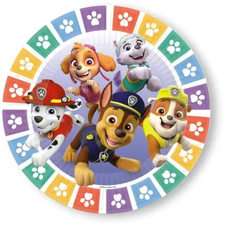 amscan Paw Patrol 8 Teller bunt