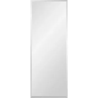 Moderner Spiegel LORIENT-36 mit Facettenschliff, B/H/T ca. 52/134/2 cm - Weiß