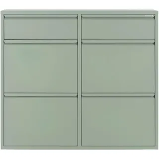 Spinder Schuhschrank 98 x 86 x 15 cm grün / grün