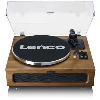 Lenco LS-410WA - Plattenspieler mit 4 eingebauten Lautsprechern - 40 Watt RMS - Bluetooth® - Holz - Braun/Naturbelassen