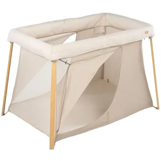 BÉABA, Reisebett 3 In 1, Babybett, Zusatzbett Und Laufgitter, Evolutiv, Leicht 6,8 Kg, Faltbar, Kompakt, Transporttasche Und Matratze Inklusive, Atmungsaktiver Stoff Oeko-Tex, Ton