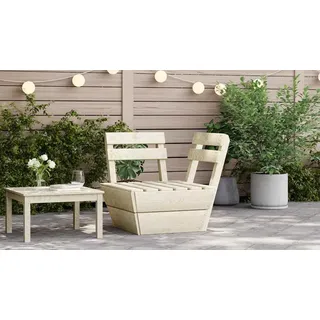 vidaXL Modulares Palettensofa Eckteil Imprägniertes Fichtenholz - Braun