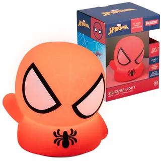 Paladone Spiderman Squishy Lampe – Offiziell lizenziertes Disney freistehendes Schreibtischlicht, Spielzimmer-Dekor und Merchandise für Jungen und Mädchen, Nachtlicht Geschenk Zubehör für Spielzimmer und