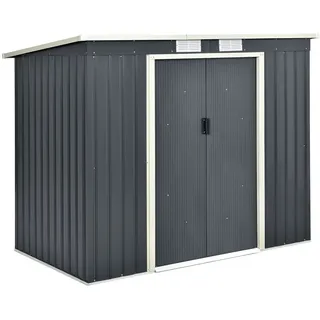 Juskys Gerätehaus 2,13 x 1,03 m Anthrazit