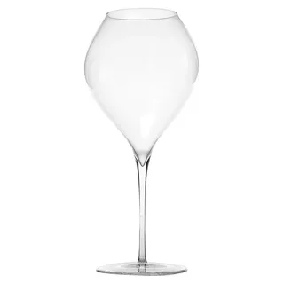 Zafferano Calice Ultralight 60 cl aus hochwertigem Kristallglas, 2er-Set, elegantes Design zur Verkostung von Weiß- und Rotweinen, transparent - Transparent