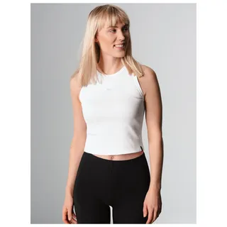 Trigema Crop-Top »TRIGEMA Cropped Top aus elastischem Doppelripp«, (1 tlg.), weiß