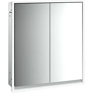emco loft Lichtspiegelschrank, 600mm, Unterputzmodell, aluminium/spiegel, 979805105, Ausführung: 2 Türen
