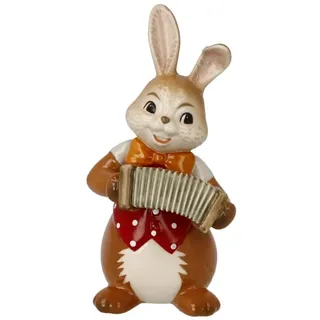 GOEBEL Figur Hase - Frecher Musikant Bunt Steingut 8 cm