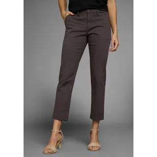 7/8-Hose DELMAO, Damen, Gr. 40 (M), N-Gr, schwarz, Web, Obermaterial: 98% Baumwolle, 2% Elasthan, unifarben, bequem 7/8-Länge, Hosen 7/8-Hose, mit funktionalen Eingriff- & Ziertaschen, Topseller