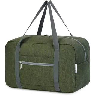 Narwey 20L Ryanair Handgepäck 40x30x20, Klein Sporttasche Faltbare Reisetasche Handgepäck Tasche Flugzeug für Damen, Travel Bag Weekender Herren (Armeegrün)
