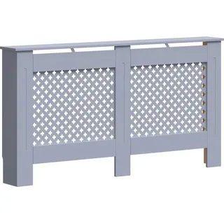 vidaXL Heizkörperverkleidung Anthrazit 152x19x81,5 cm MDF - Grau