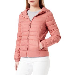 Only Damen Steppjacke Tahoe Hood Übergangsjacke mit Kapuze 15156569 withered rose S