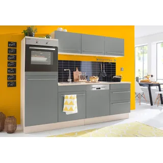 OPTIFIT Küchenzeile Bern 240 cm grau