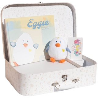 Grupo Erik Geschenk-Set Eggie und Freunde | Baby Geschenk | Original Geschenkidee für Babys | Auf Spanisch