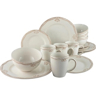 CreaTable Romantic Vintage Kombiservice-Set, 16-tlg. 23601,