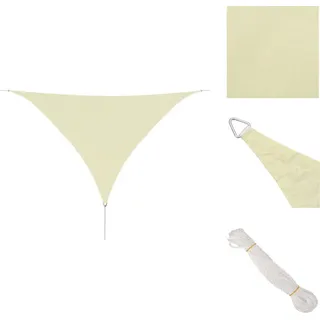 vidaXL Sonnensegel Oxford Gewebe Dreieckig 5 x 5 x 5 m Creme - Sonnenschirme & Sonnenschutze - Creme