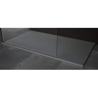 Novellini Novosolid Duschtasse Dünn Wirkung Pietra 160x70 H 3,5 CM Grau