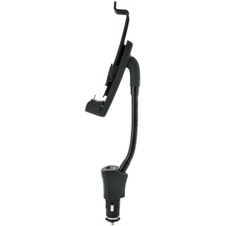 Schwaiger LHSA300M 513 Kfz-Halter (Schwanenhals, Micro-USB Stecker, 12 Volt) schwarz