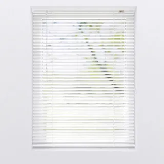 Jalousie , Weiß , Metall , 80x250 cm , Länge universell einstellbar , Heimtextilien, Vorhänge, Rollos, Jalousien