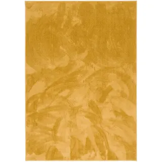 Pergamon Melia Hochflorteppich 140 x 200 cm Gelb/Khaki