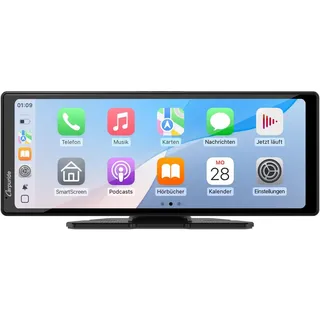 Carpuride V92 Tragbares Autoradio Kabellos Carplay & Android Auto 10,26 Zoll 1080P HD Touchscreen