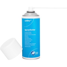 AF Utility Druckluftspray/Druckluftreiniger - Reinigungssprühdose - druckluftspray dose / Druckluft aus der Dose (Air Duster) – PC und Tastatur Reiniger – 1 x 400 ml Packung ADU400UT